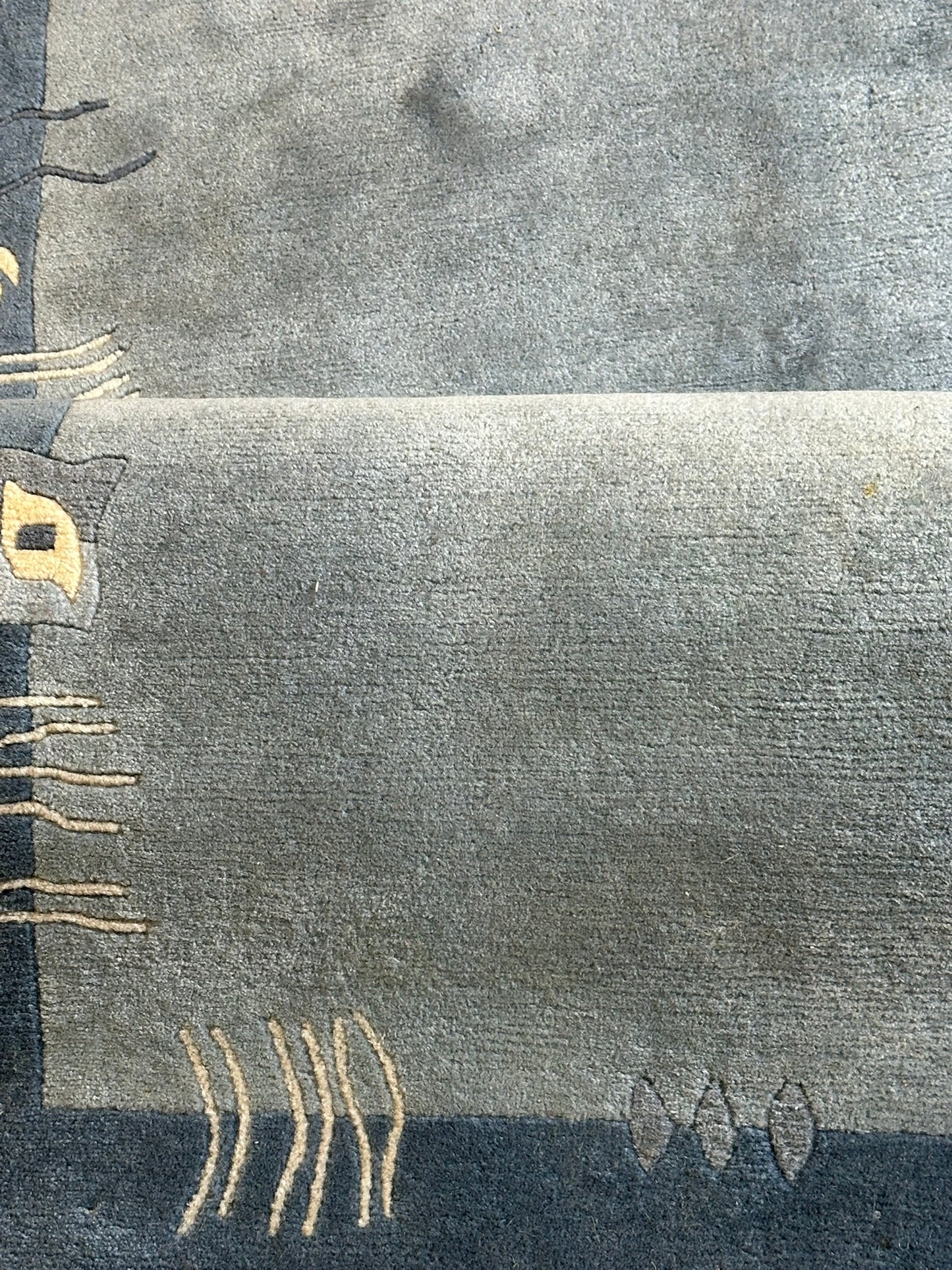 Moderner Gabbeh Teppich handgeknüpft 194x140 cm
