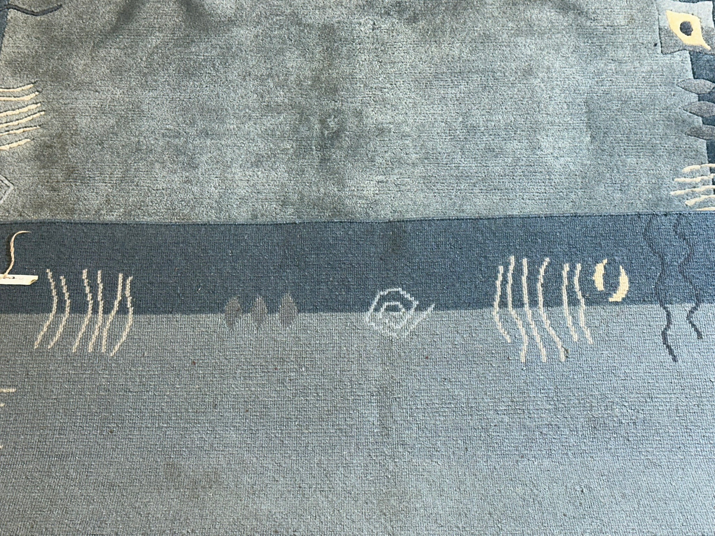 Moderner Gabbeh Teppich handgeknüpft 194x140 cm