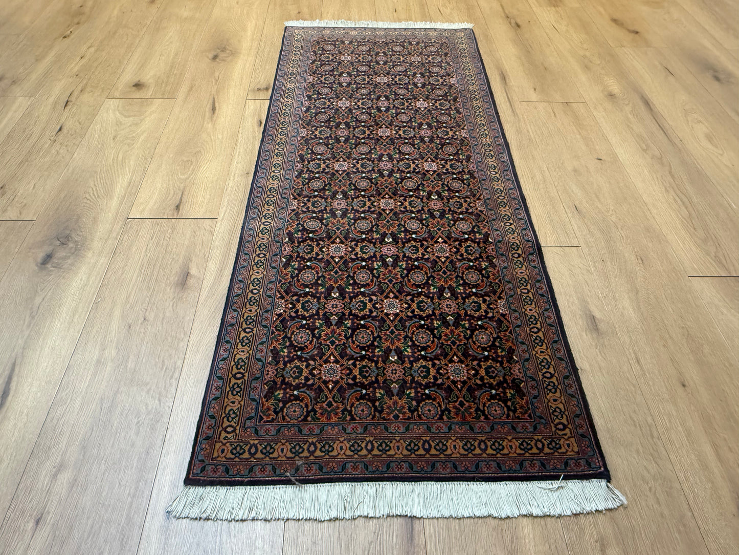 Perser Teppich Tabriz Handgeknüpft aus Korkwolle Seide 150x64 cm