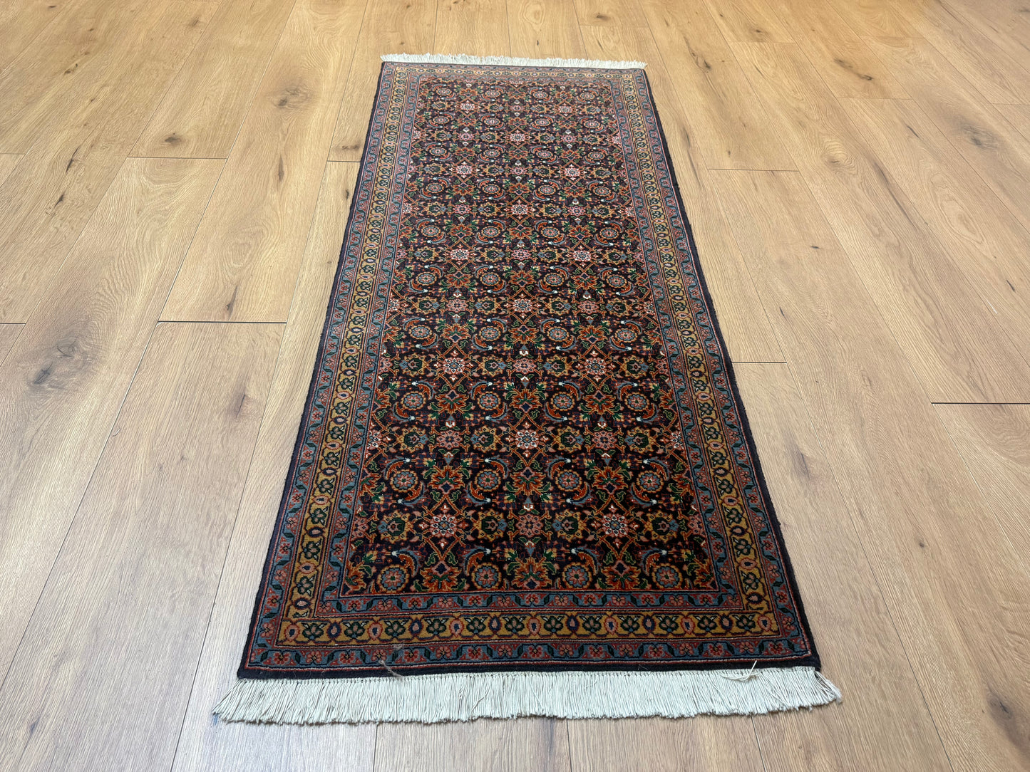 Perser Teppich Tabriz Handgeknüpft aus Korkwolle Seide 150x64 cm
