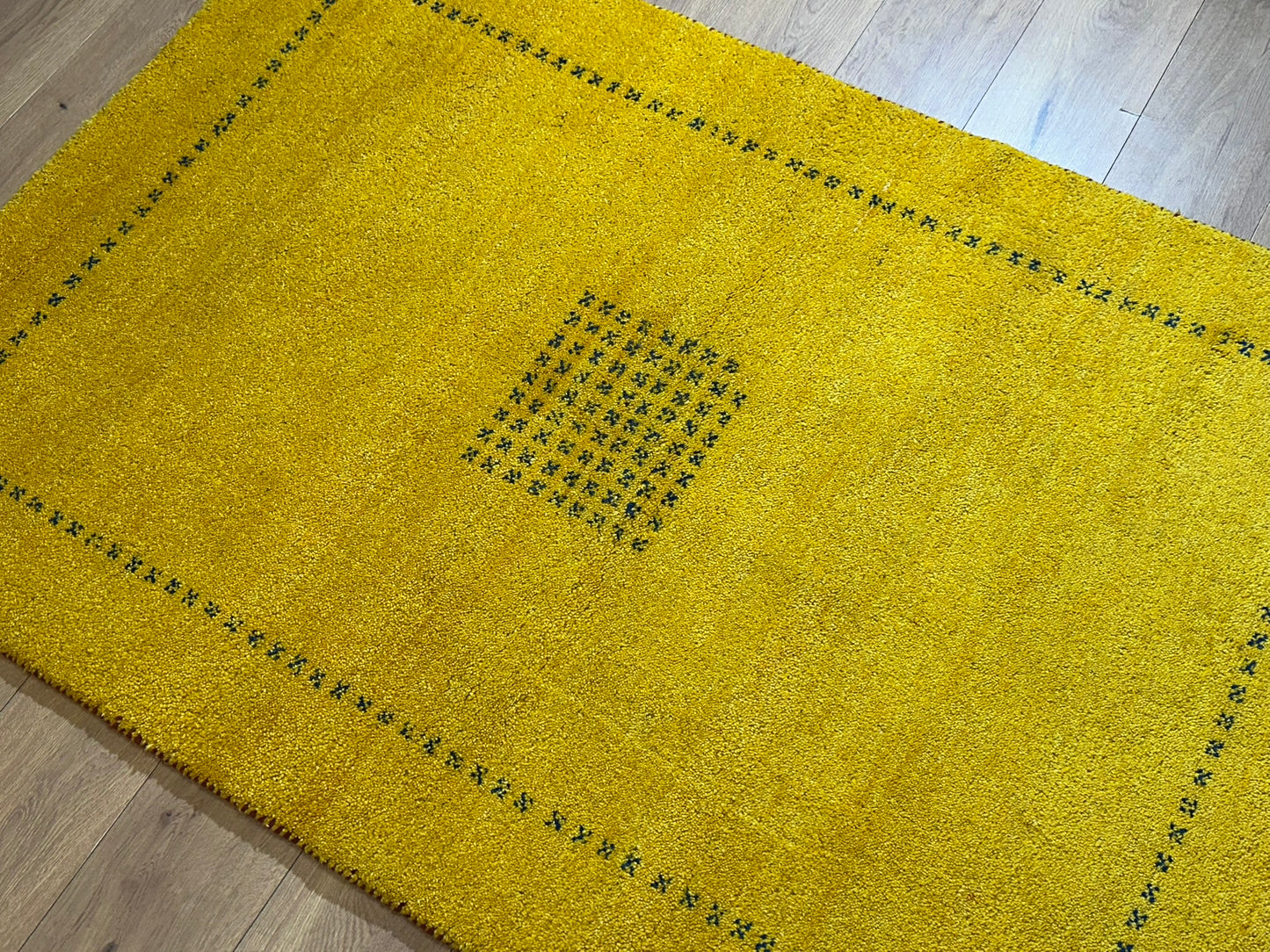 Moderner Gabbeh Teppich handgeknüpft 177x121 cm