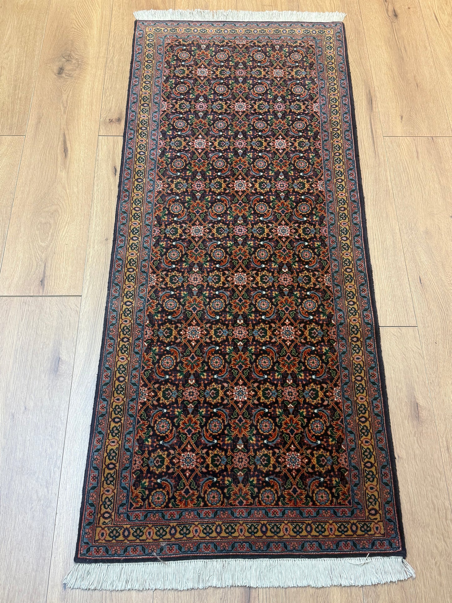 Perser Teppich Tabriz Handgeknüpft aus Korkwolle Seide 150x64 cm