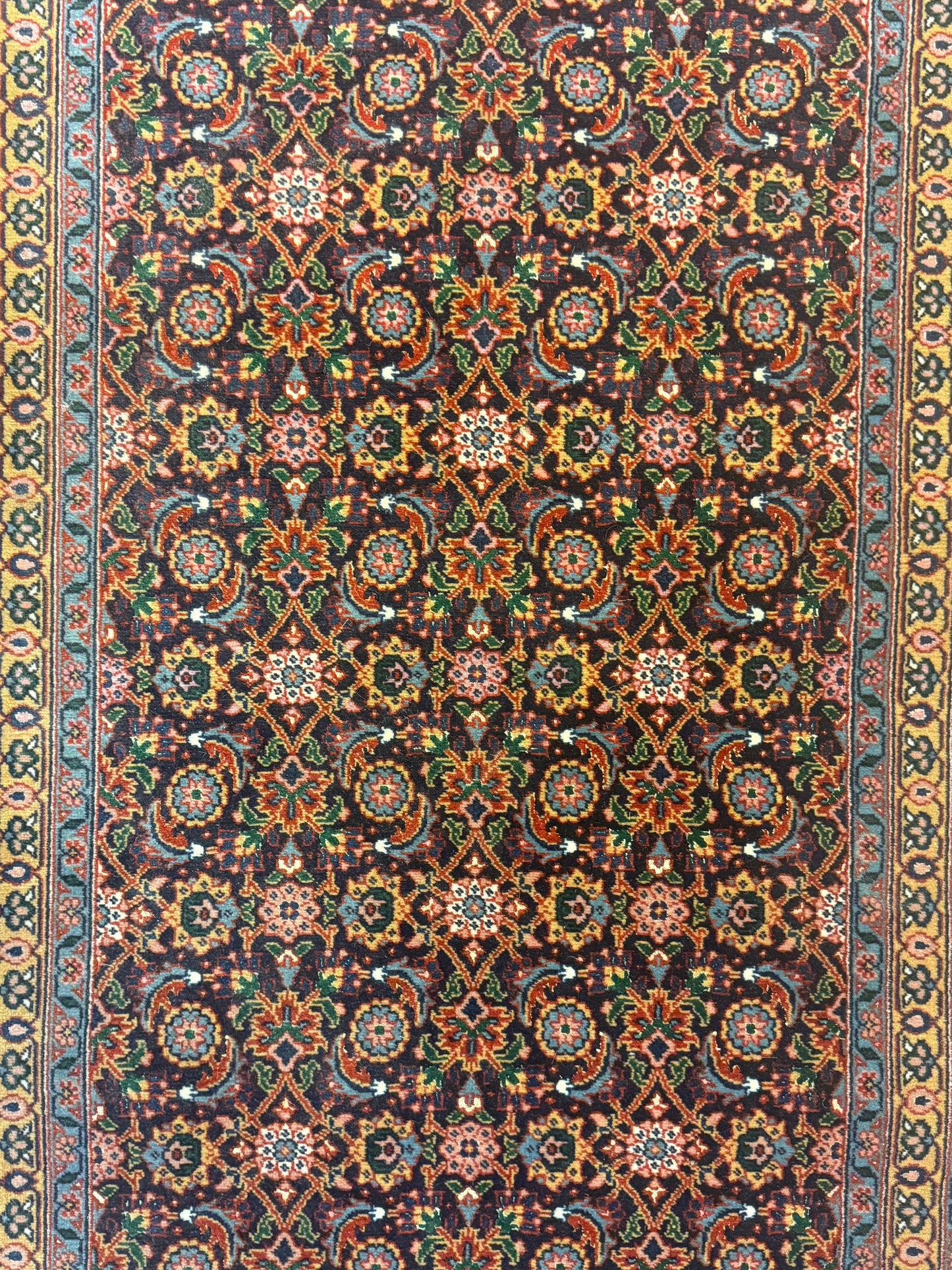 Perser Teppich Tabriz Handgeknüpft aus Korkwolle Seide 150x64 cm