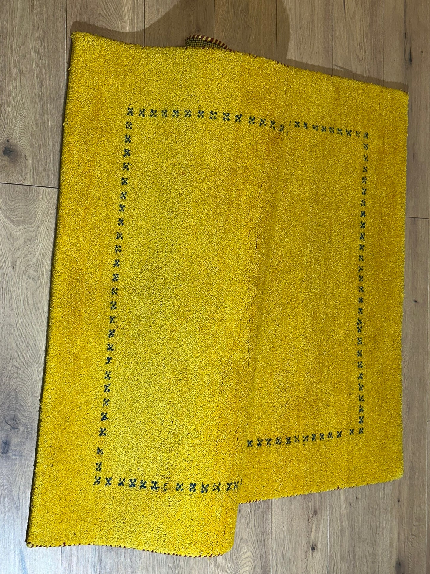 Moderner Gabbeh Teppich handgeknüpft 177x121 cm