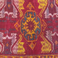 Antik Orientteppich handgeknüpft 84x55 cm  Uschak Muster naturfarben