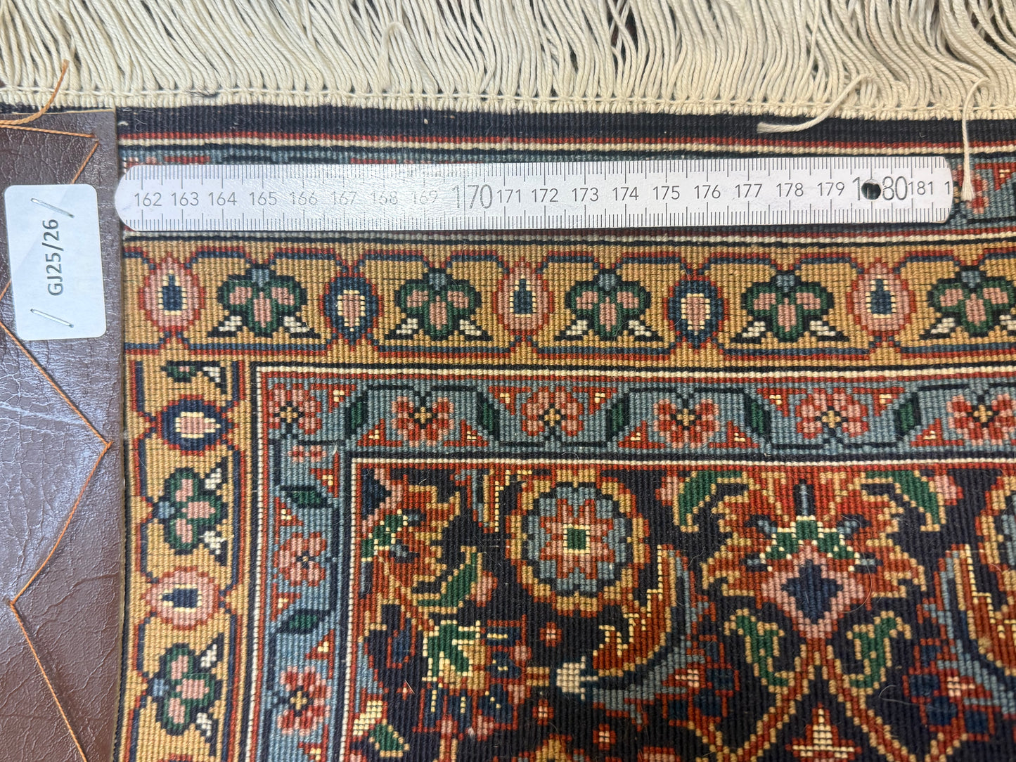 Perser Teppich Tabriz Handgeknüpft aus Korkwolle Seide 150x64 cm