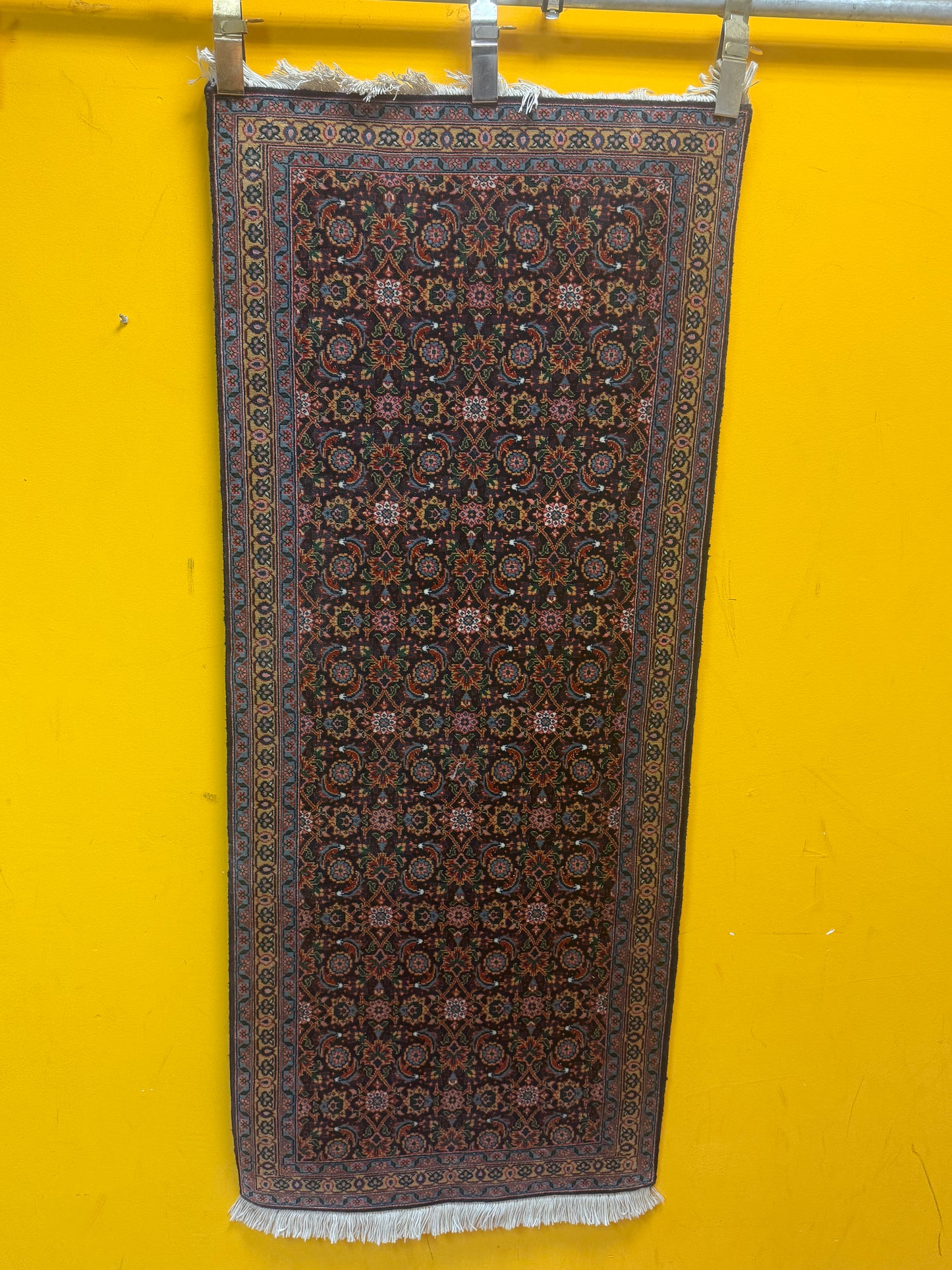 Perser Teppich Tabriz Handgeknüpft aus Korkwolle Seide 150x64 cm
