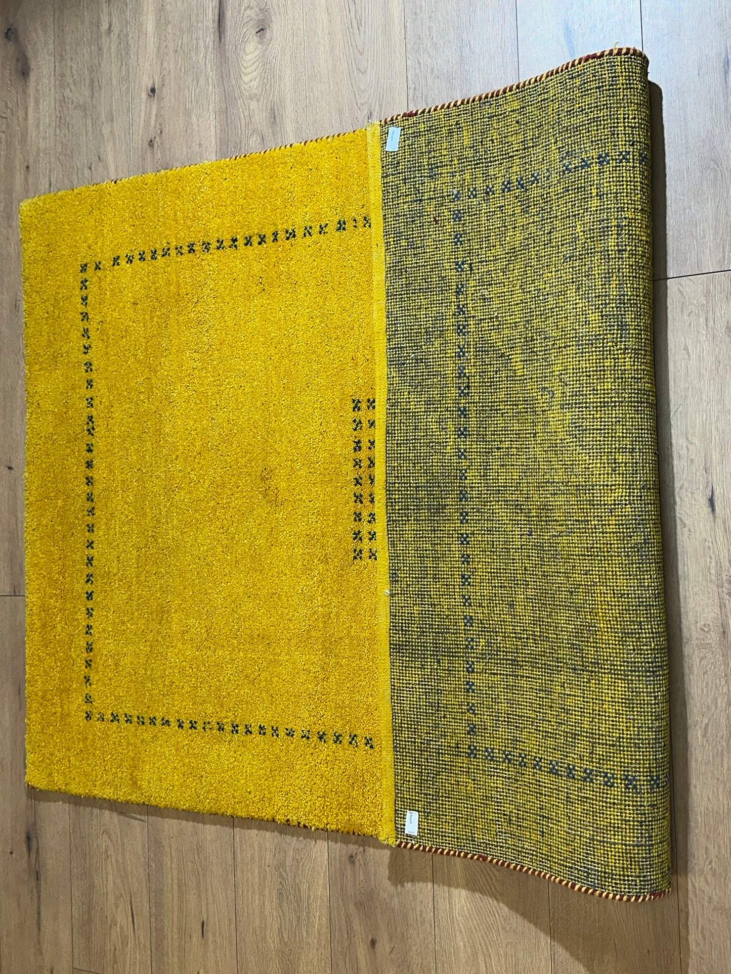 Moderner Gabbeh Teppich handgeknüpft 177x121 cm