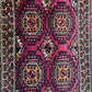 Antik Orientteppich handgeknüpft 120x88 cm Jomut Buchara naturfarben