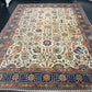 Antik Orientteppich handgeknüpft 420x310 cm Täbriz Jugendstil Naturfarben