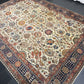 Antik Orientteppich handgeknüpft 420x310 cm Täbriz Jugendstil Naturfarben