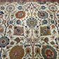 Antik Orientteppich handgeknüpft 420x310 cm Täbriz Jugendstil Naturfarben