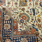 Antik Orientteppich handgeknüpft 420x310 cm Täbriz Jugendstil Naturfarben