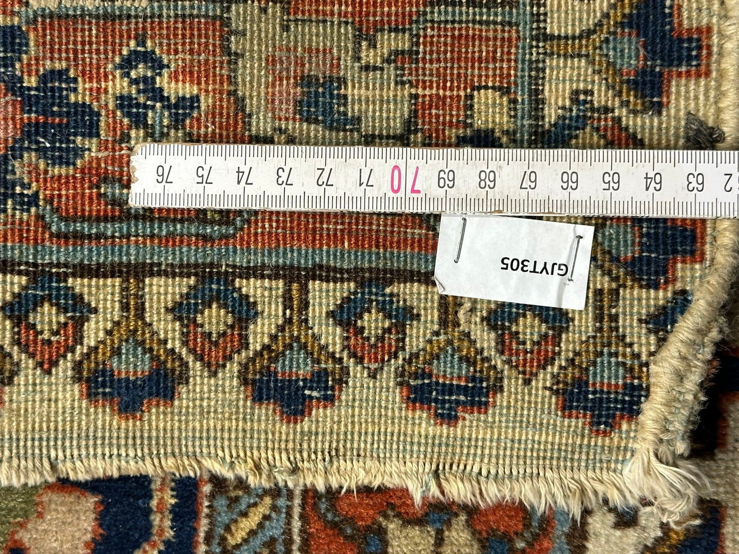 Antik Orientteppich handgeknüpft 420x310 cm Täbriz Jugendstil Naturfarben