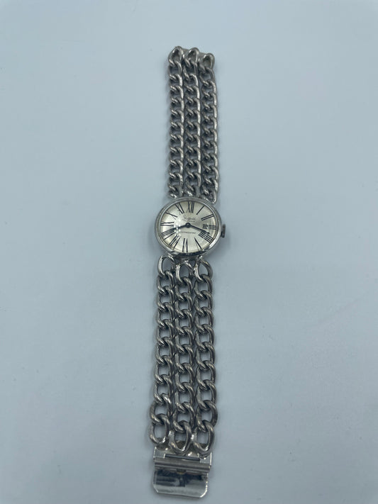 Klassische Silberne Edelstahl Uhr