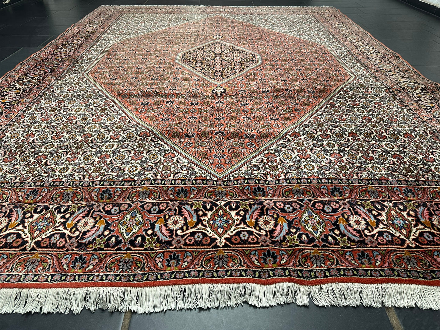 Orientteppich handgeknüpft Bidjar Beste Wolle  345x250 cm