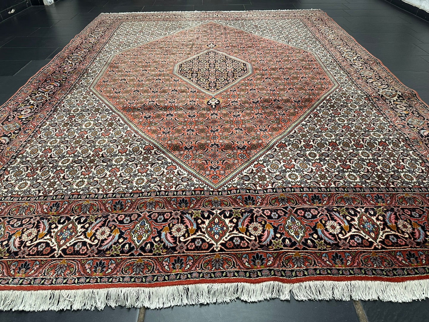 Orientteppich handgeknüpft Bidjar Beste Wolle  345x250 cm