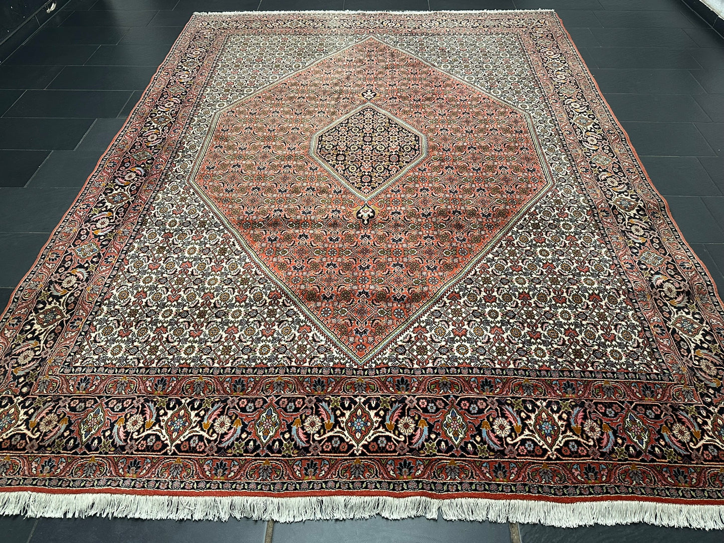 Orientteppich handgeknüpft Bidjar Beste Wolle  345x250 cm
