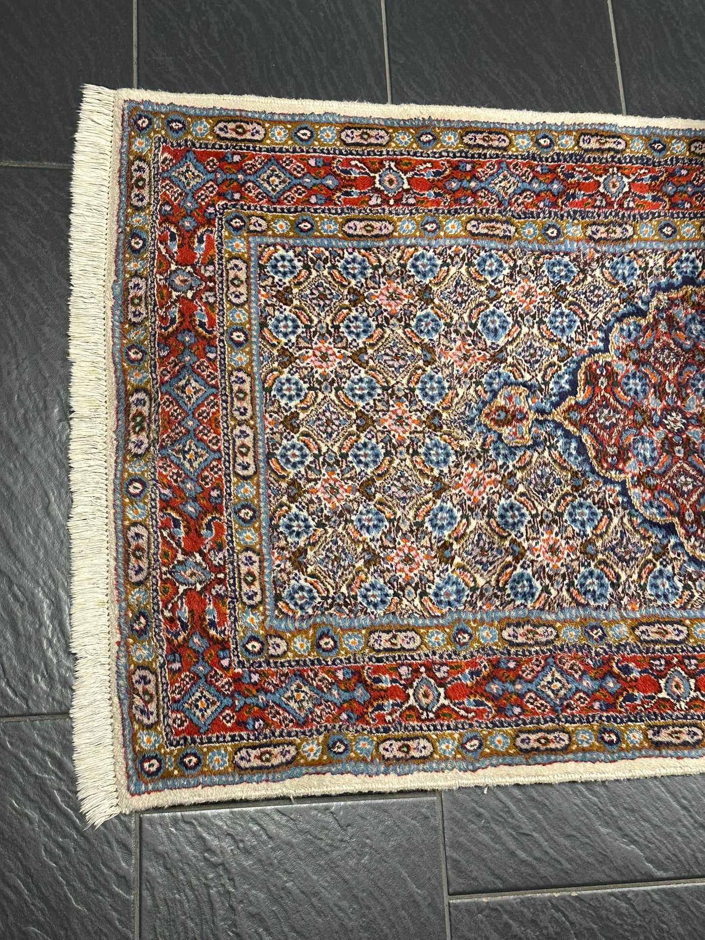 Orientteppich handgeknüpft 500x80 cm Moud Läufer
