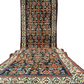 Antik Orientteppich handgeknüpft 390x103 cm Malayer Läufer naturfarben