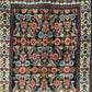 Antik Orientteppich handgeknüpft 390x103 cm Malayer Läufer naturfarben