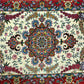 Orientteppich Täbriz Handgeknüpft Korkwolle mit Seide 69x90cm