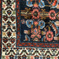Antik Orientteppich handgeknüpft 390x103 cm Malayer Läufer naturfarben