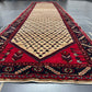 Orientteppich handgeknüpft 407x102 cm Hamadan Läufer