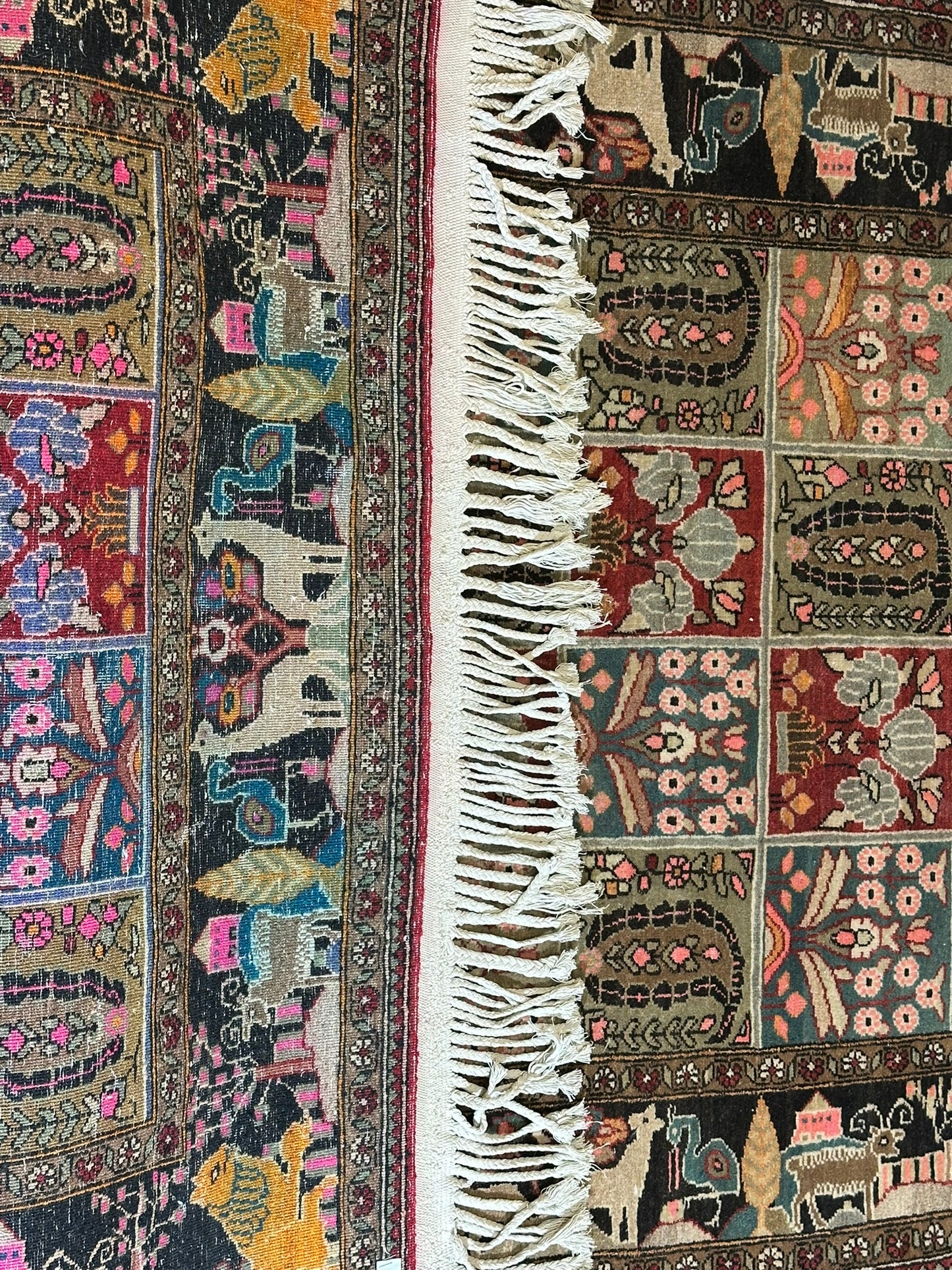 Orientteppich handgeknüpft selten antiker feiner felder bidjar top  174x125 cm