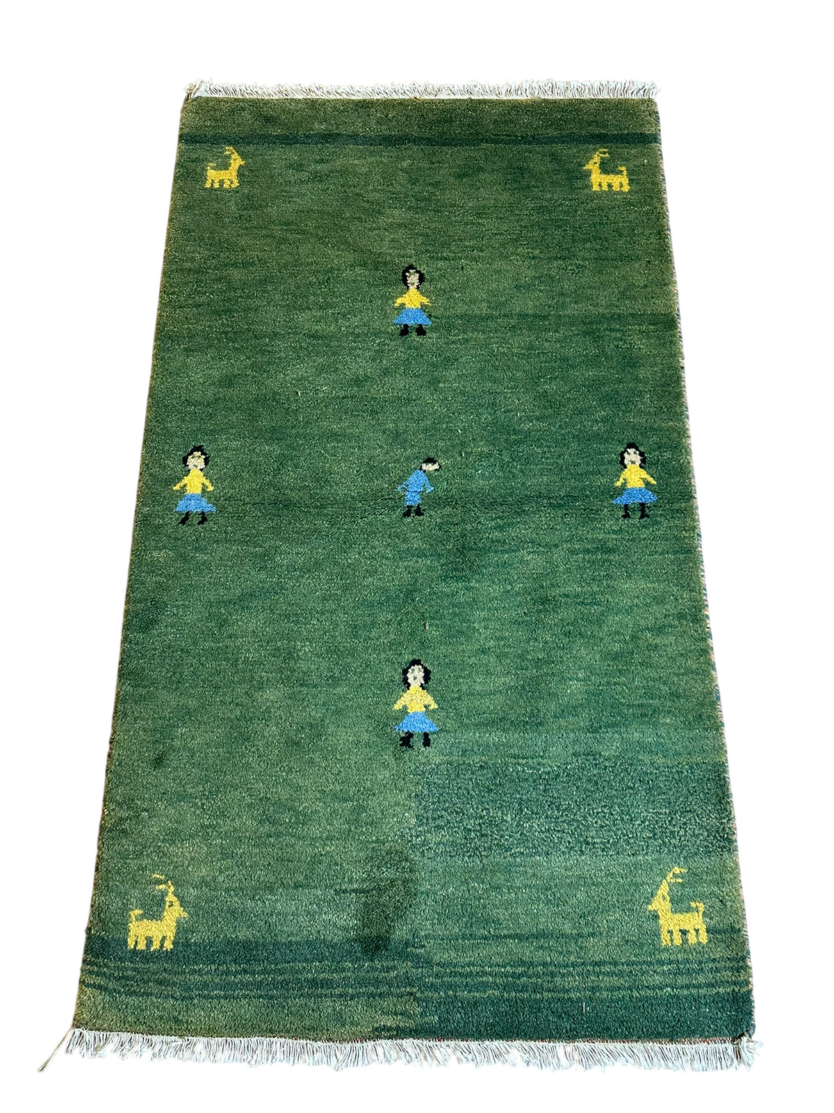 Moderner Gabbeh Teppich handgeknüpft 160x93 cm