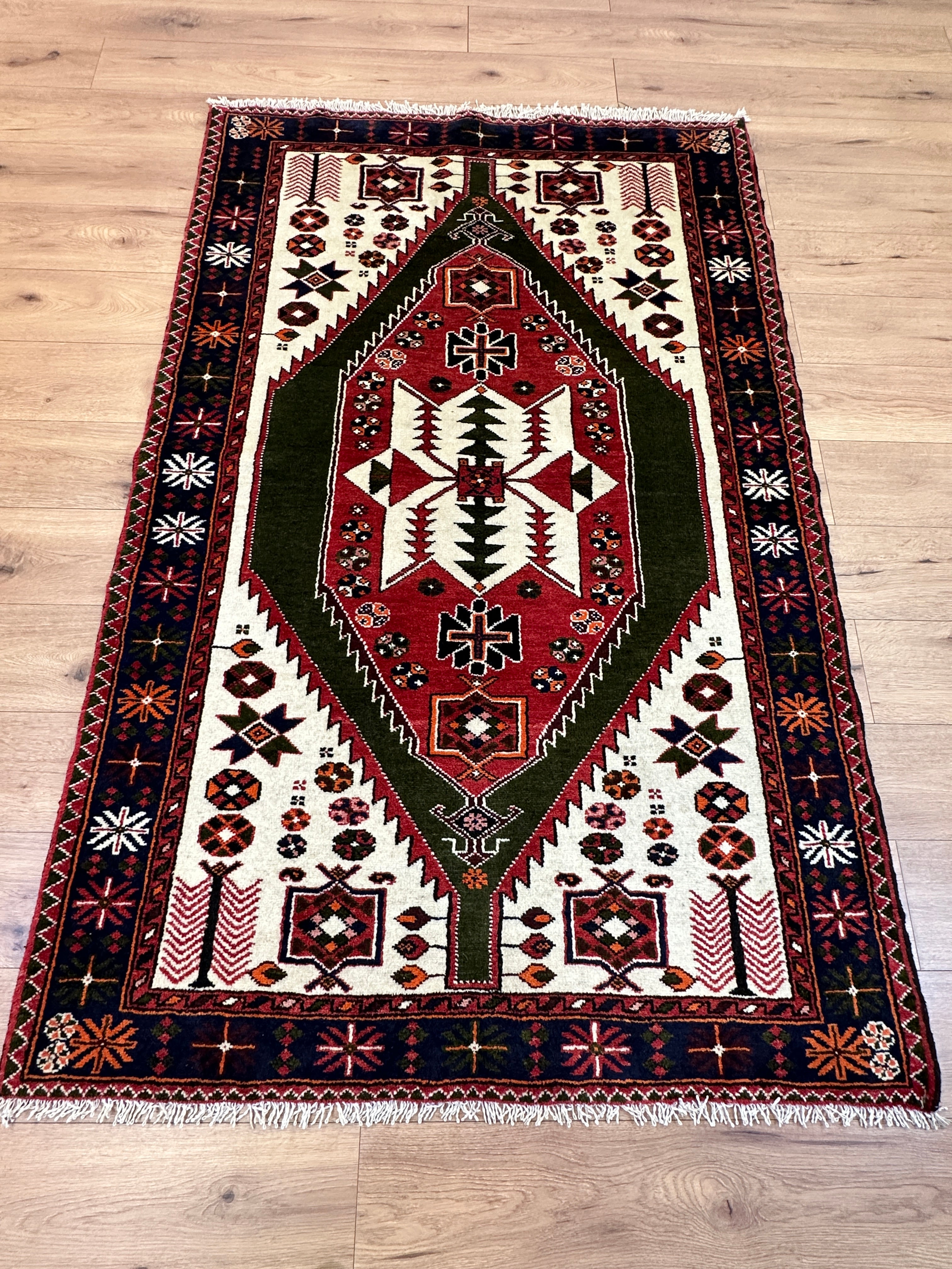 Handgeknüpfter Perserteppich Torkman teppich wolle ✅135 x 115 fashion cm✅