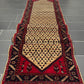 Orientteppich handgeknüpft 407x102 cm Hamadan Läufer
