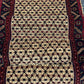 Orientteppich handgeknüpft 407x102 cm Hamadan Läufer