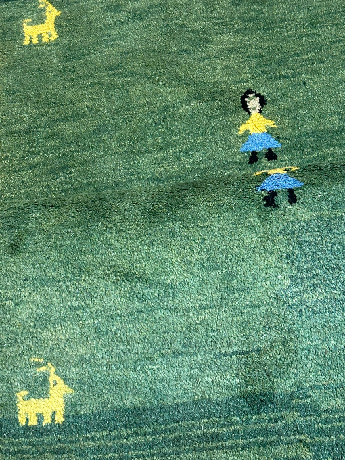 Moderner Gabbeh Teppich handgeknüpft 160x93 cm
