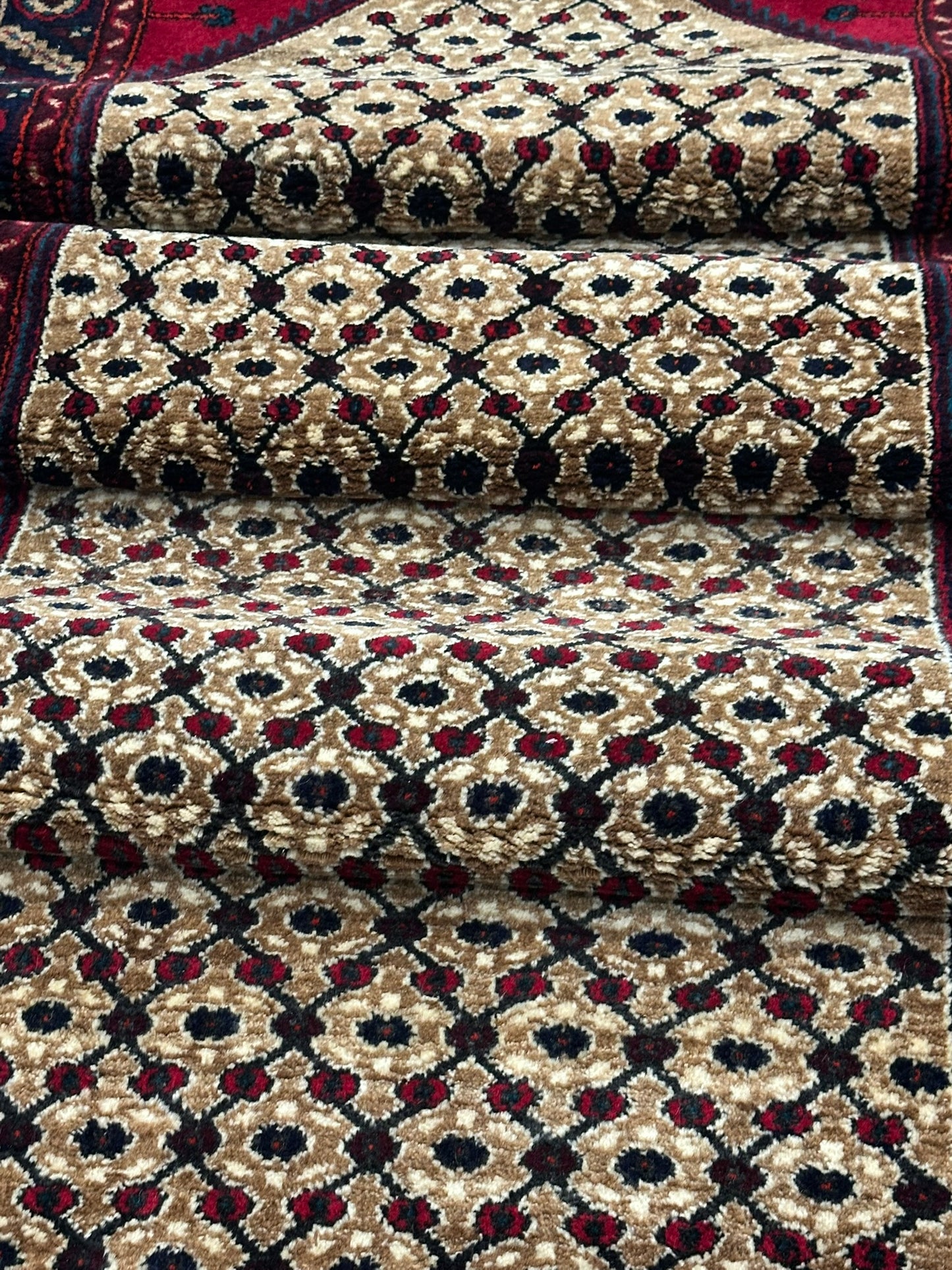 Orientteppich handgeknüpft 407x102 cm Hamadan Läufer