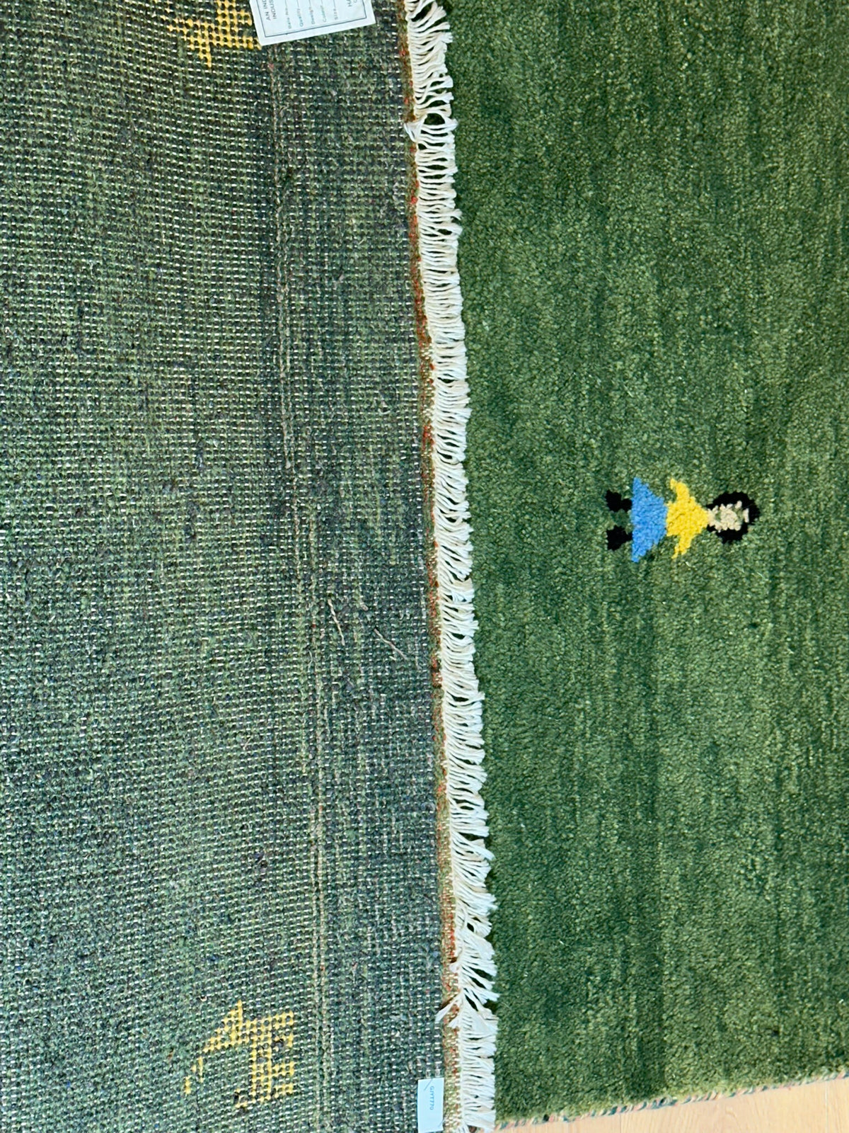 Moderner Gabbeh Teppich handgeknüpft 160x93 cm