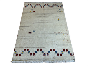 Moderner Gabbeh Teppich handgeknüpft 181x125 cm