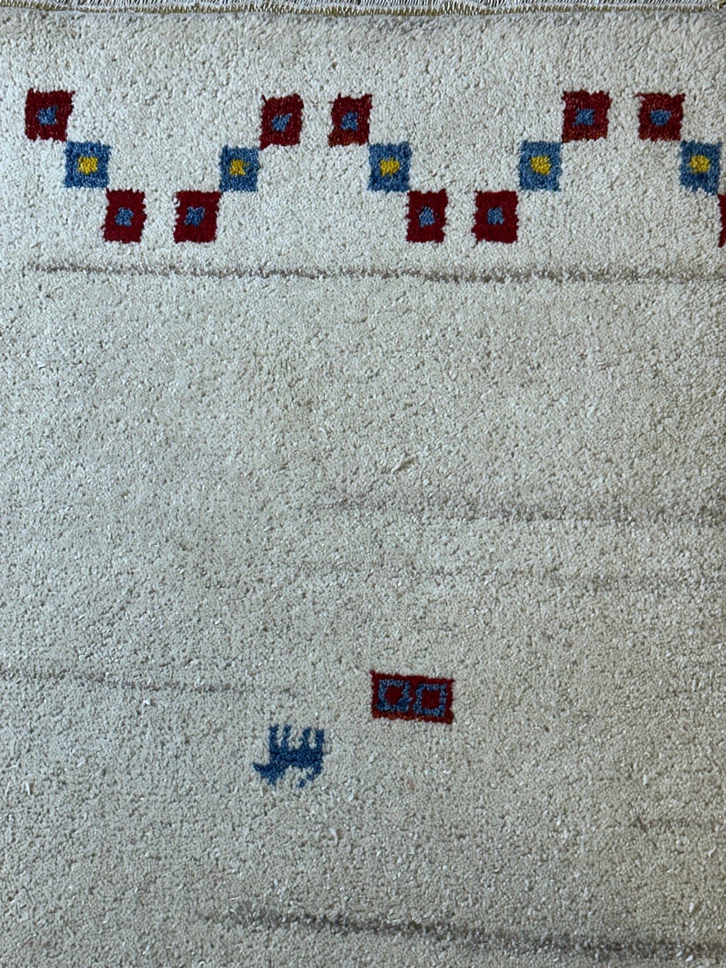 Moderner Gabbeh Teppich handgeknüpft 181x125 cm