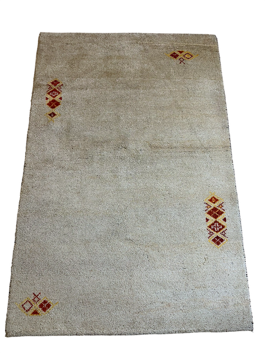 Moderner Gabbeh Teppich handgeknüpft 180x120 cm