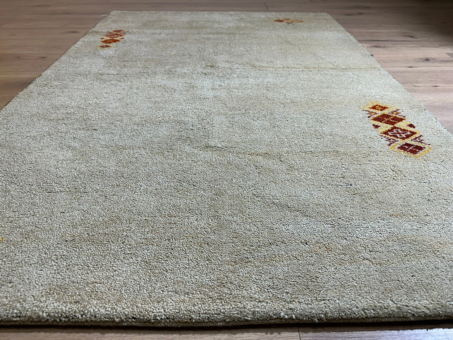 Moderner Gabbeh Teppich handgeknüpft 180x120 cm