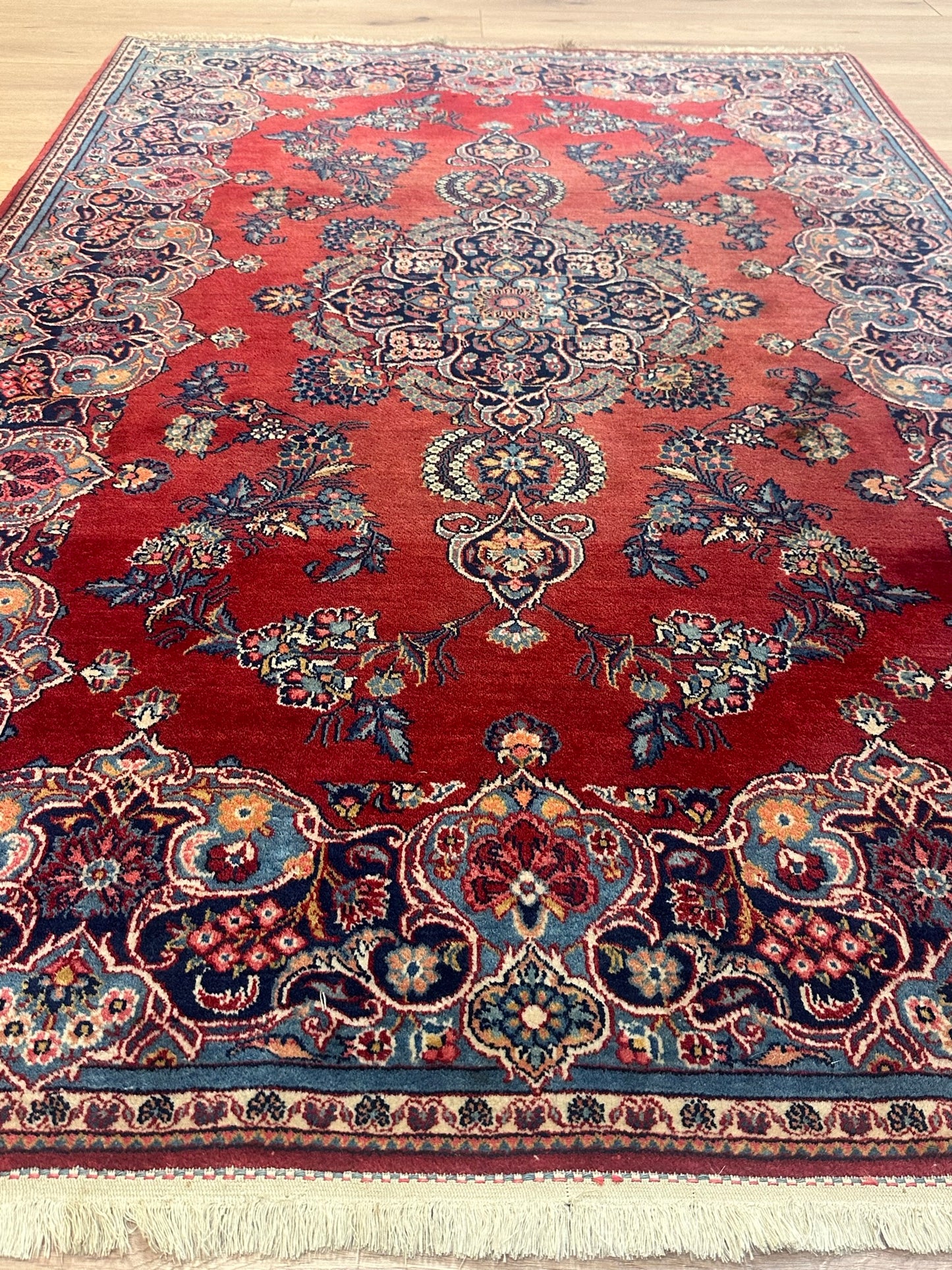 Handgeknüpfter Perser Orientteppich Keschan Antik  - 210x132cm