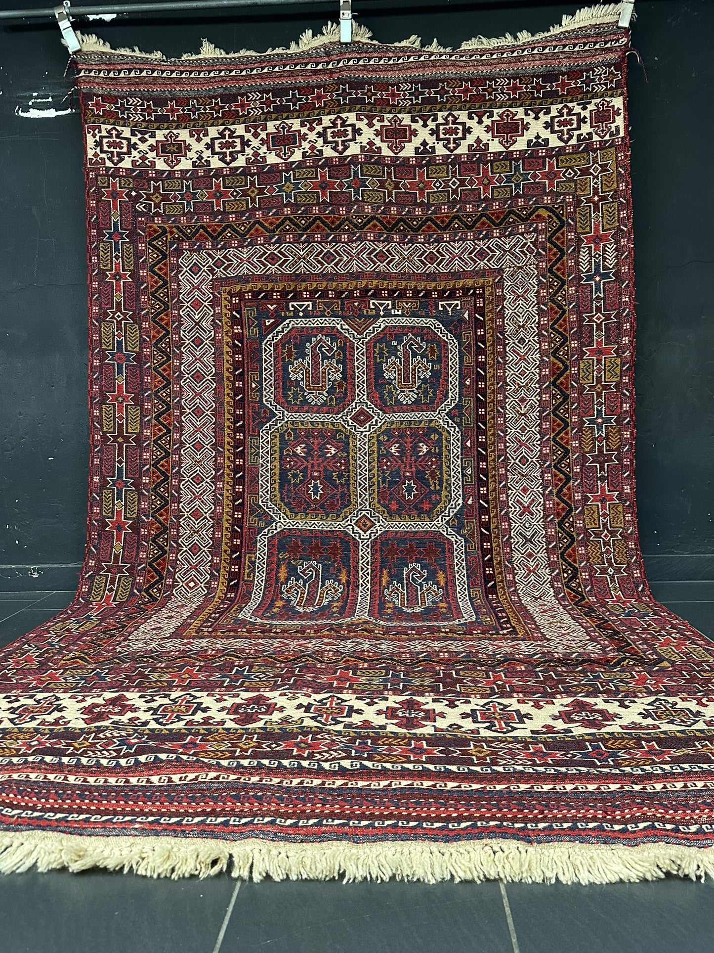 Orientteppich handgeknüpft Sumak Kelim Semi Antik 280x167 cm