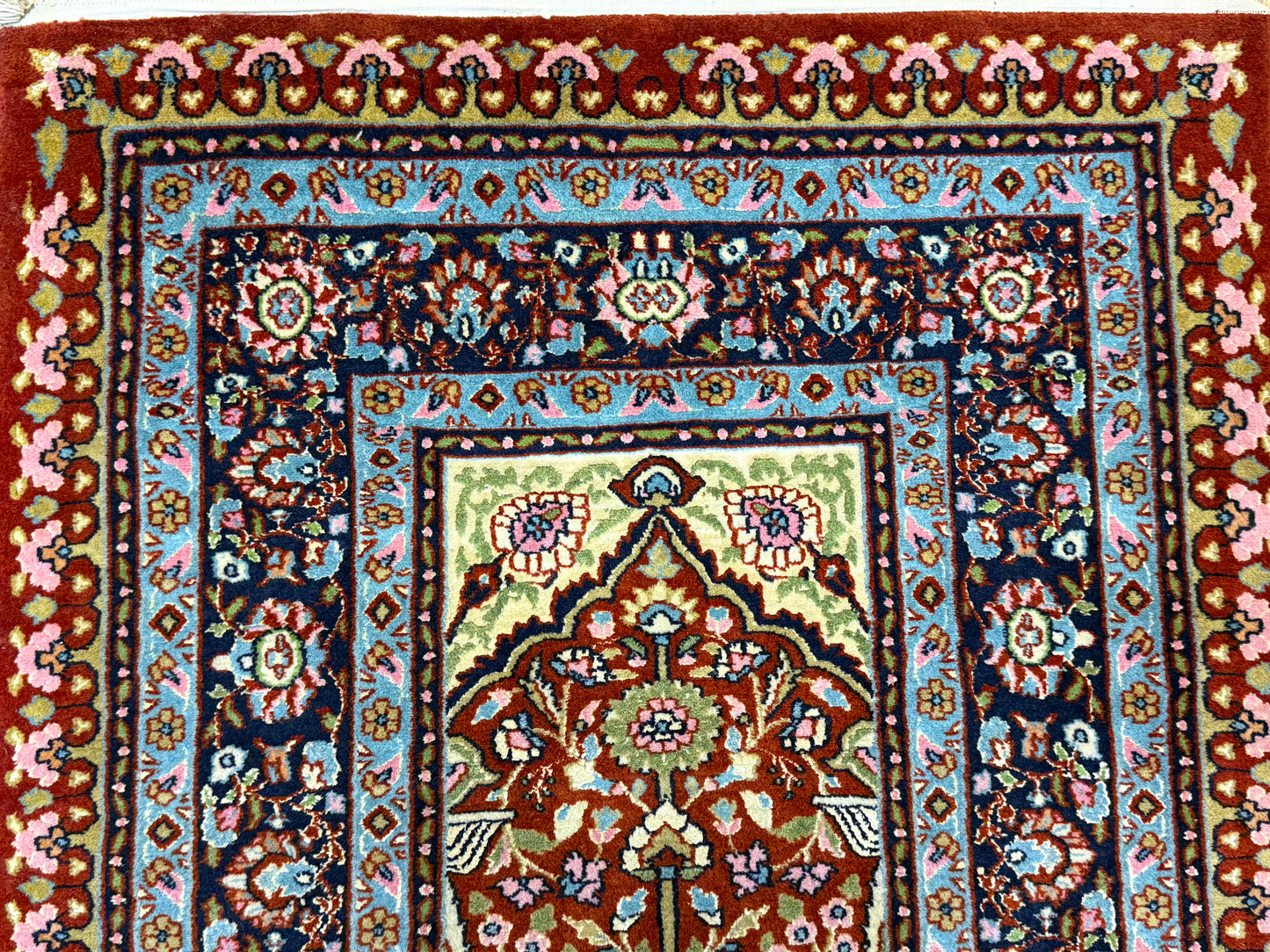 Orientteppich Kaschmir Lebensbaum Handgeknüpft 124 x 80 cm