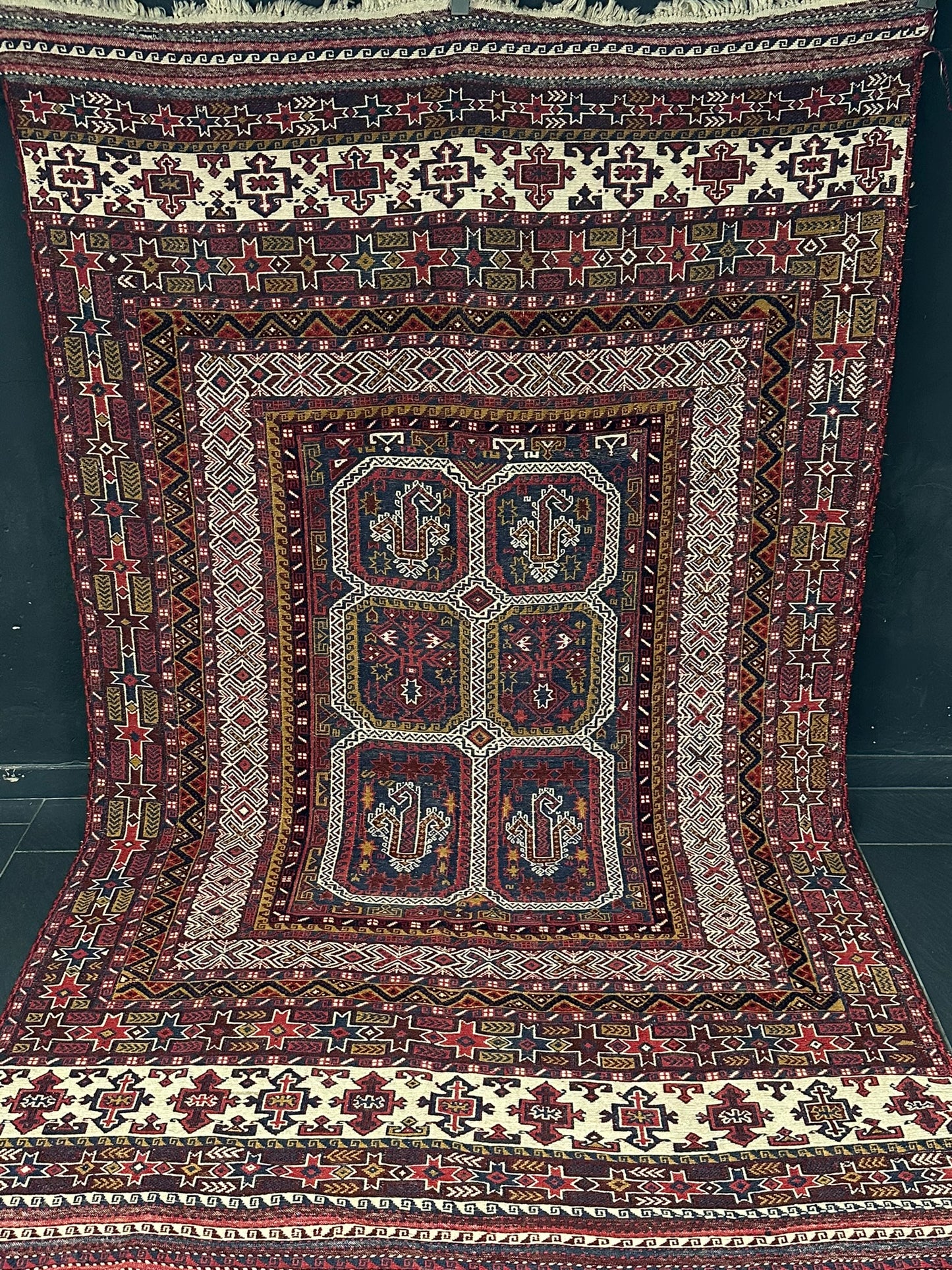 Orientteppich handgeknüpft Sumak Kelim Semi Antik 280x167 cm