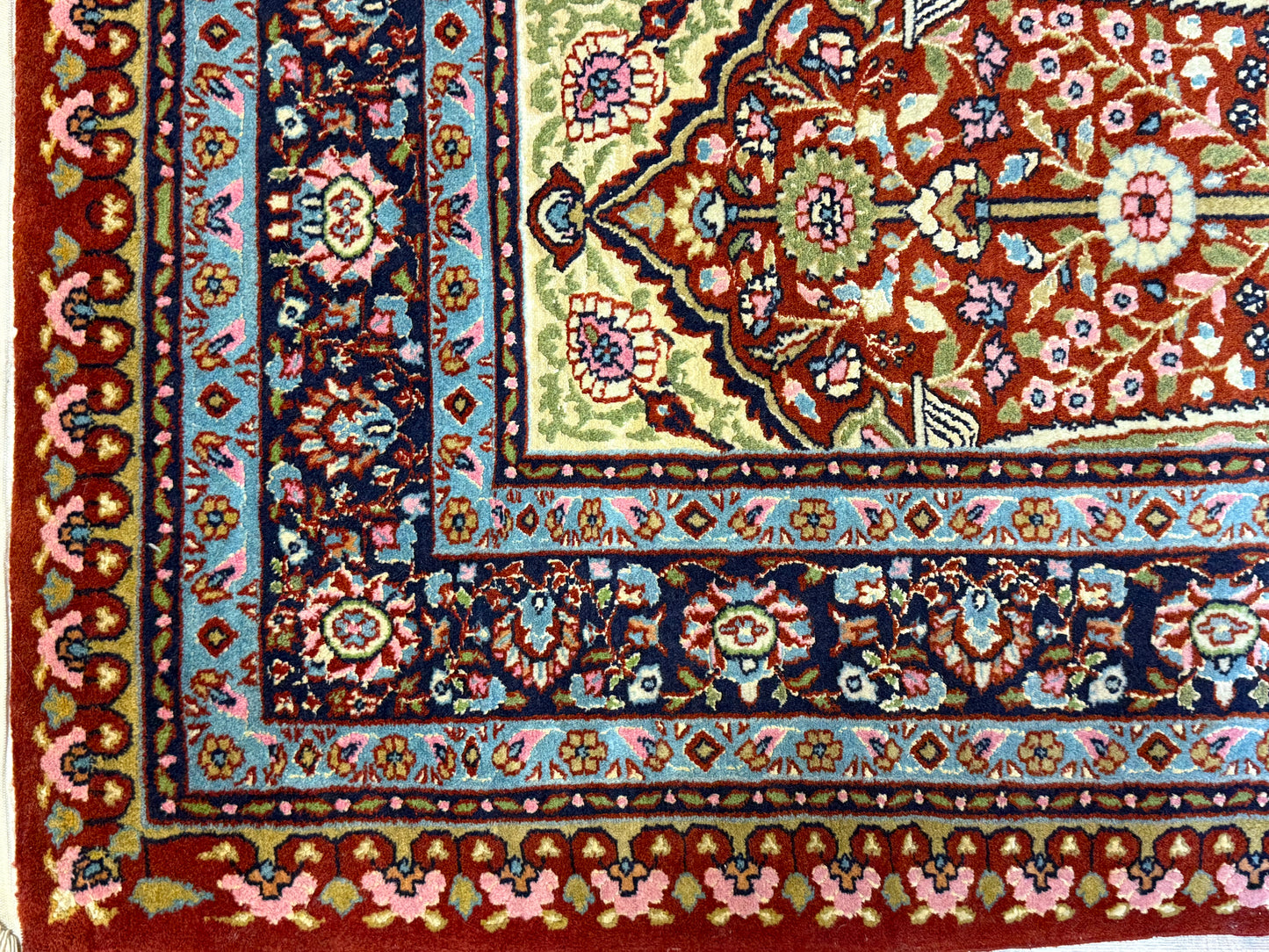 Orientteppich Kaschmir Lebensbaum Handgeknüpft 124 x 80 cm