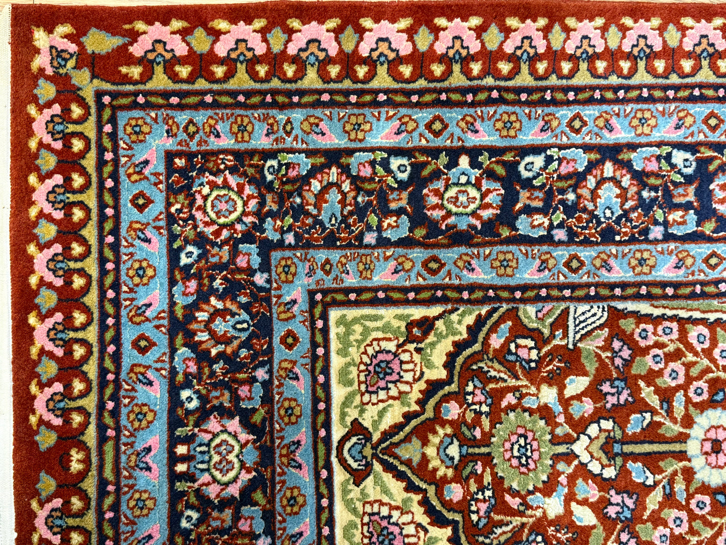 Orientteppich Kaschmir Lebensbaum Handgeknüpft 124 x 80 cm