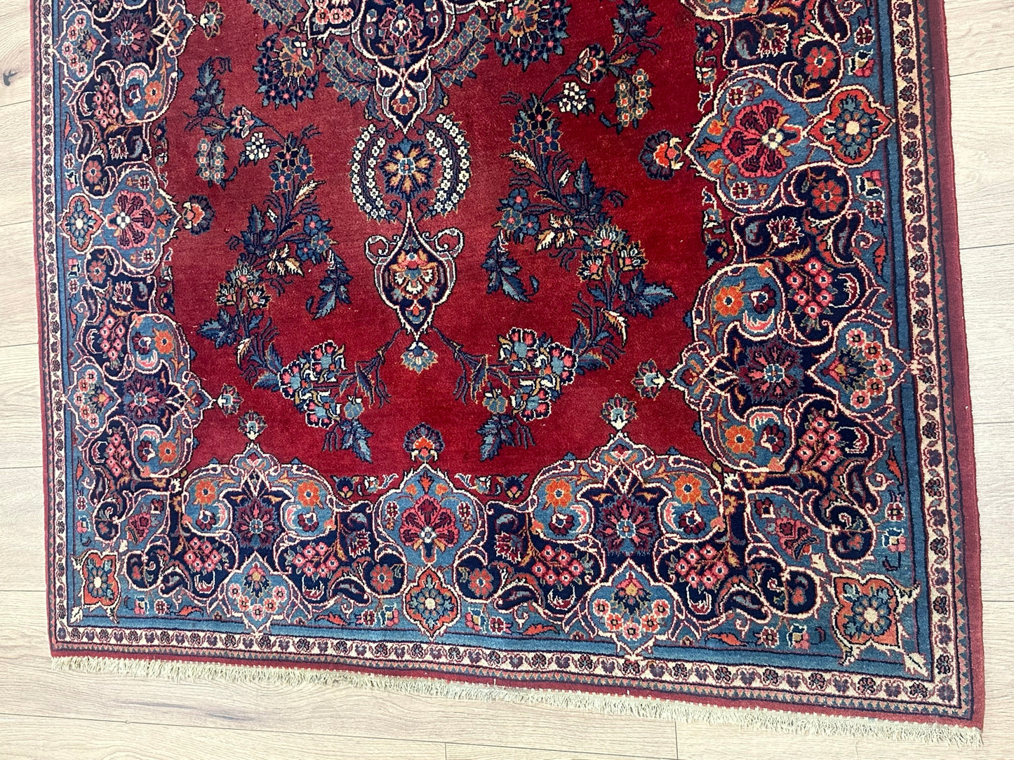 Handgeknüpfter Perser Orientteppich Keschan Antik  - 210x132cm