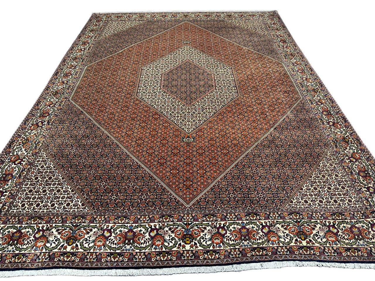 Handgeknüpfter Perser Orientteppich - Bidjar, Korkwolle, 390x300 cm