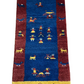 Moderner Gabbeh Teppich handgeknüpft Läufer 125x60cm