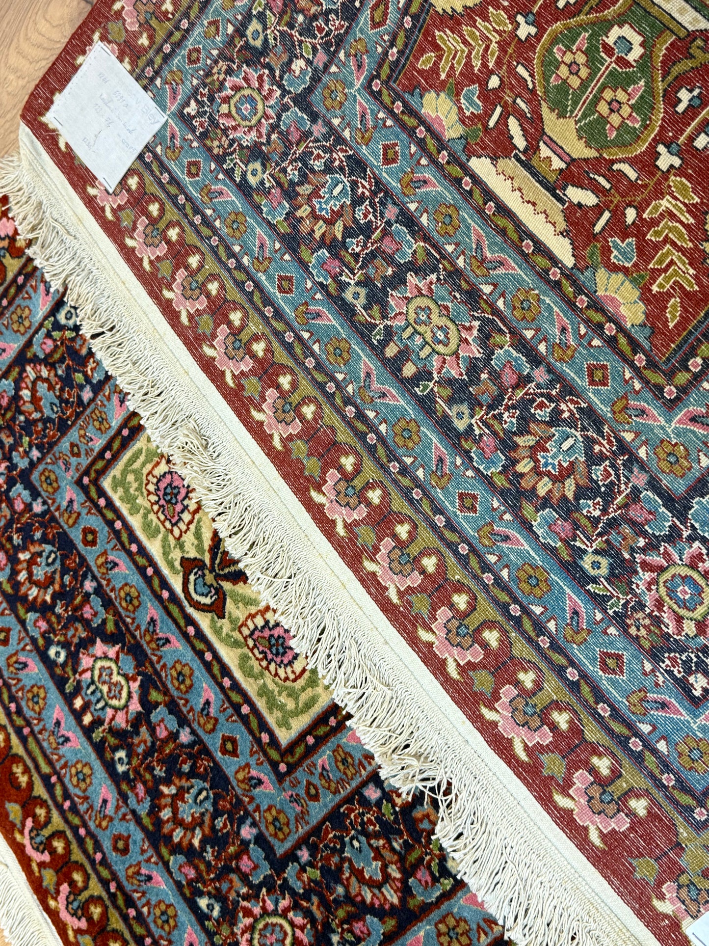 Orientteppich Kaschmir Lebensbaum Handgeknüpft 124 x 80 cm